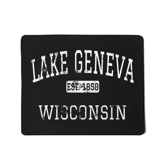 Lake Geneva Wisconsin Wi Vintage Mousepad