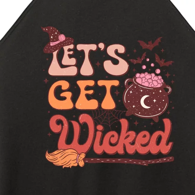 Lets Get Wicked Witches And Witchcraft Halloween Spooky Gift Women’s Perfect Tri Rocker Tank