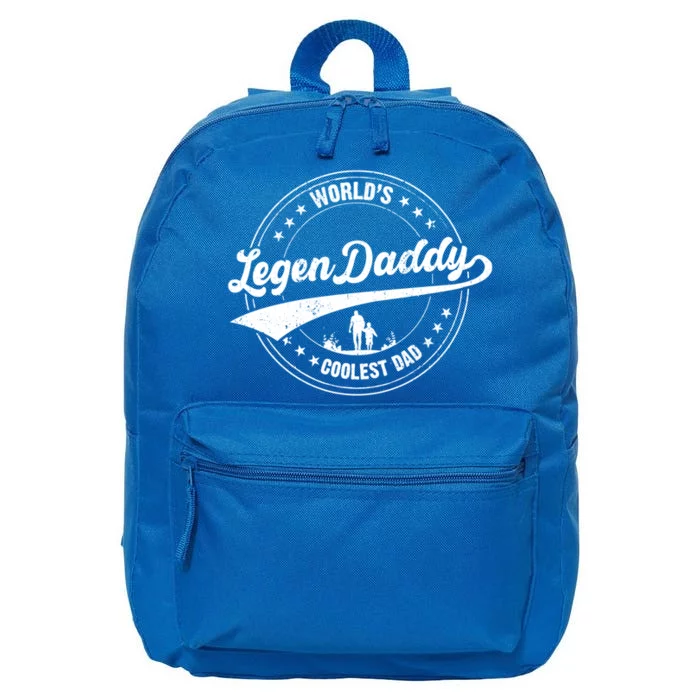 Legendaddy Gift Worlds Coolest Dad For Legendary Father Funny Gift 16 in Basic Backpack