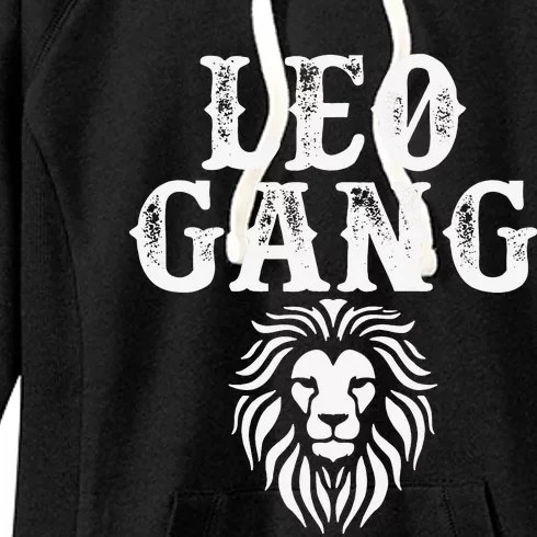 Leo gang Zodiac Sign astrology July August Birthday Leo Women's Fleece Hoodie