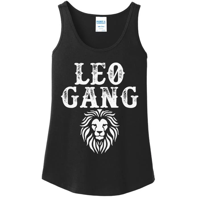 Leo gang Zodiac Sign astrology July August Birthday Leo Ladies Essential Tank