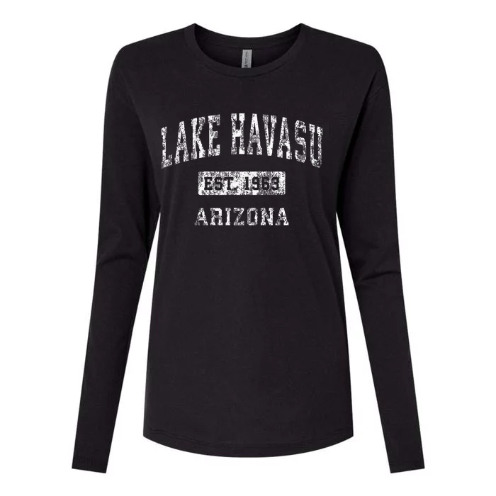 Lake Havasu Arizona Az Vintage Established Sports Womens Cotton Relaxed Long Sleeve T-Shirt