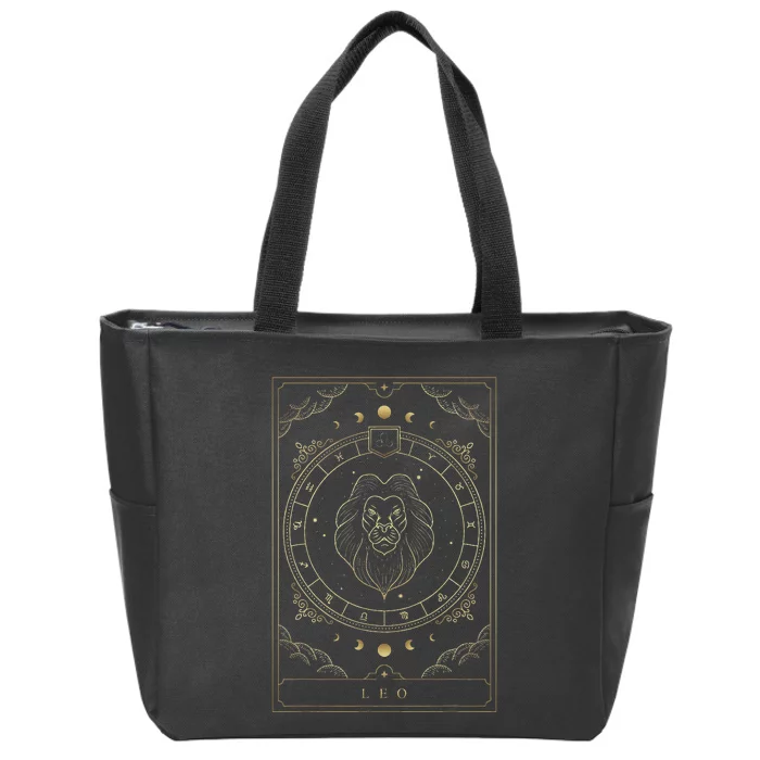 Leo Horoscope And Zodiac Constellation Symbol Zip Tote Bag