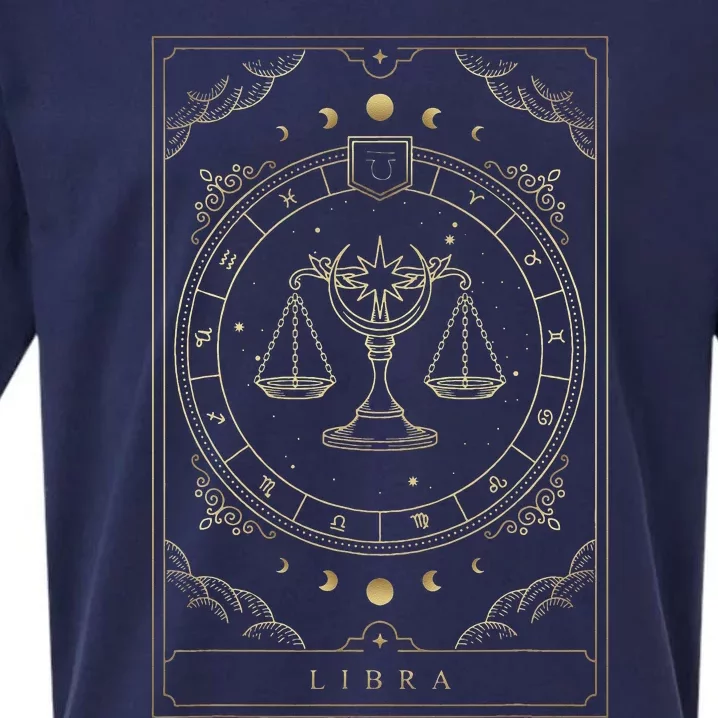 Libra Horoscope And Zodiac Symbol Sueded Cloud Jersey T-Shirt