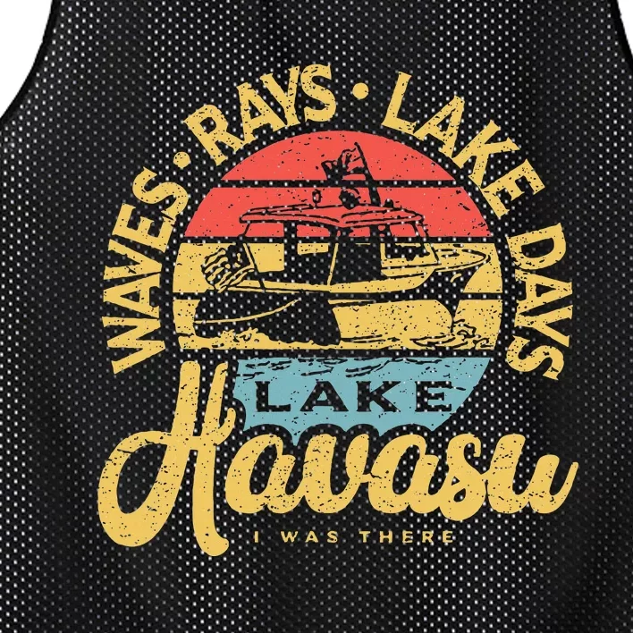 Lake Havasu Arizona Boat Sandbar Party Summer Vacation Mesh Reversible Basketball Jersey Tank