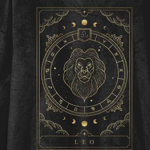 Leo Horoscope And Zodiac Constellation Symbol Hooded Wearable Blanket