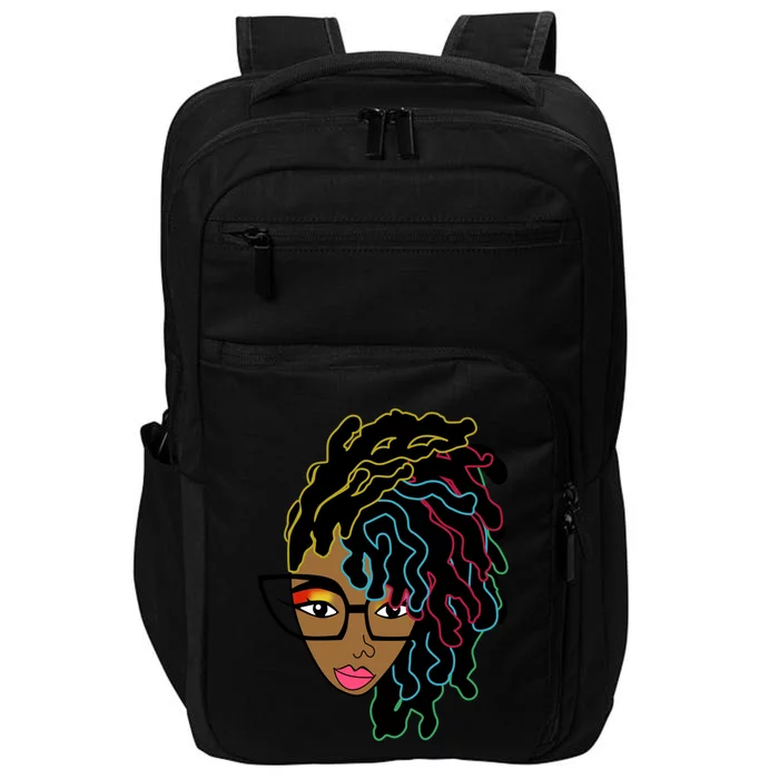 Locd Hair African American Black Pride Gift Impact Tech Backpack