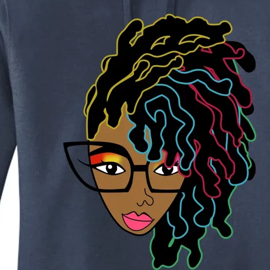 Locd Hair African American Black Pride Gift Women's Pullover Hoodie