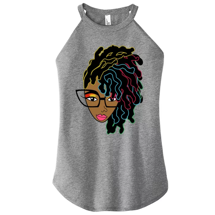 Locd Hair African American Black Pride Gift Women’s Perfect Tri Rocker Tank