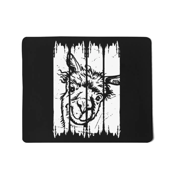 Llama Head Alpaca Llama Farmer Llama Farm Llama Mousepad