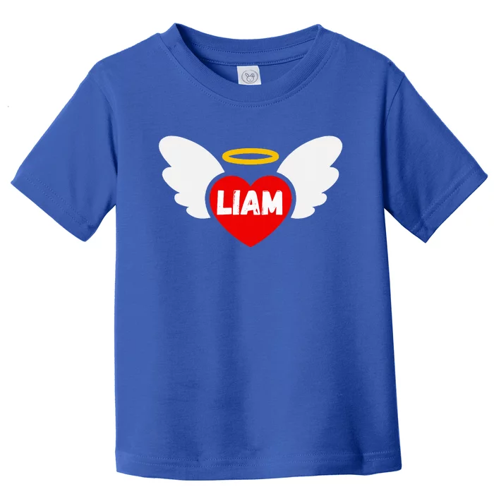 Liam Heart Angel Wings Love Toddler T-Shirt