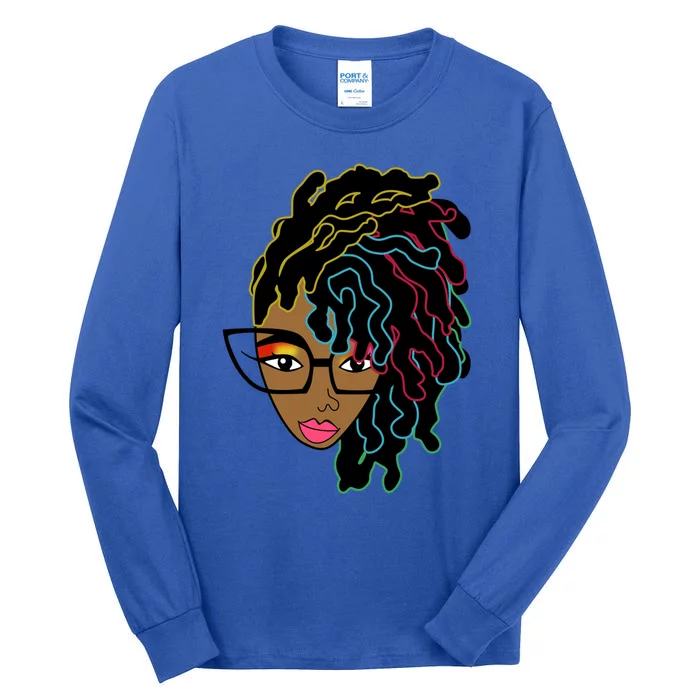 Locd Hair African American Black Pride Cool Gift Tall Long Sleeve T-Shirt