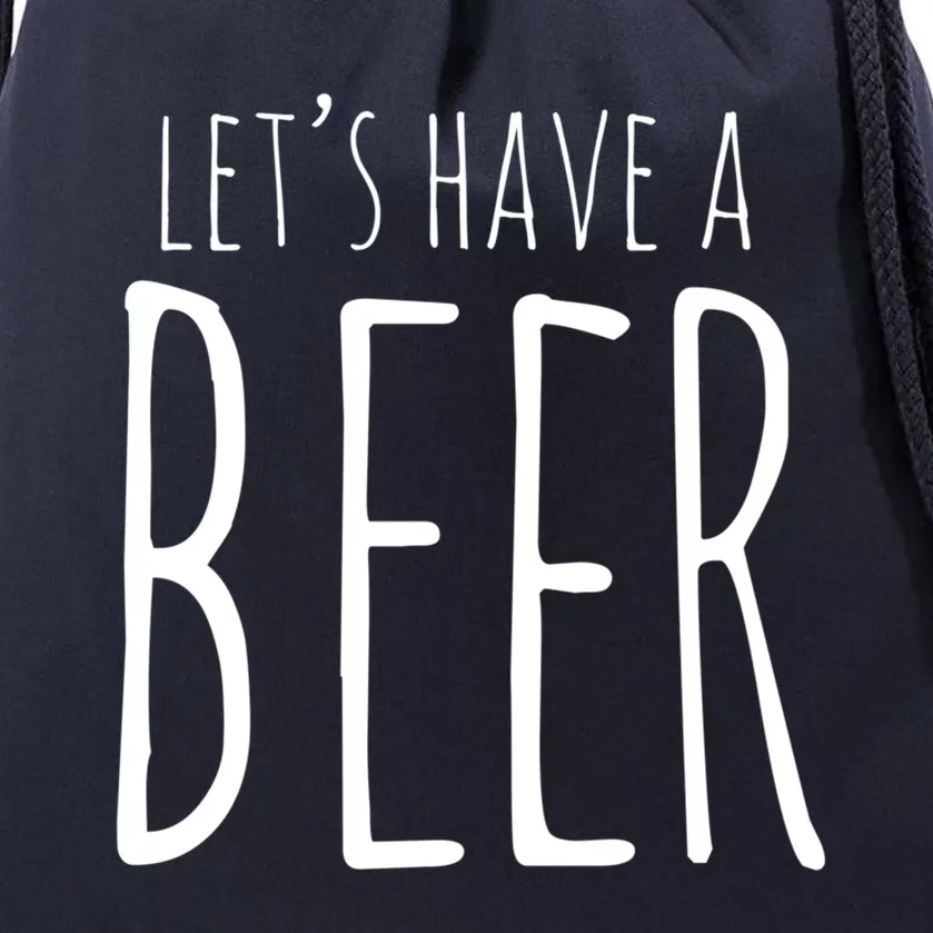 Let's Have A Beer National Beer Day Gift Drawstring Bag