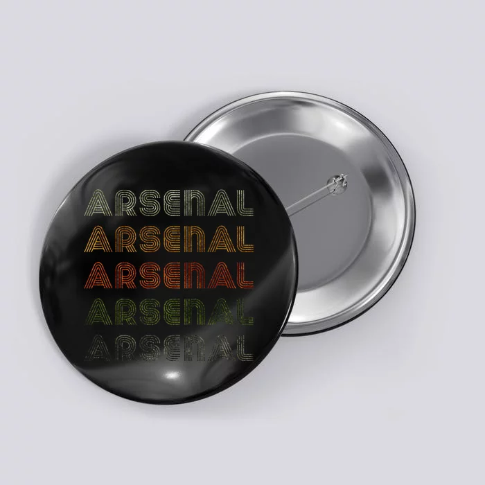 Love Heart Arsenal Grunge Vintage Style Black Arsenal Button