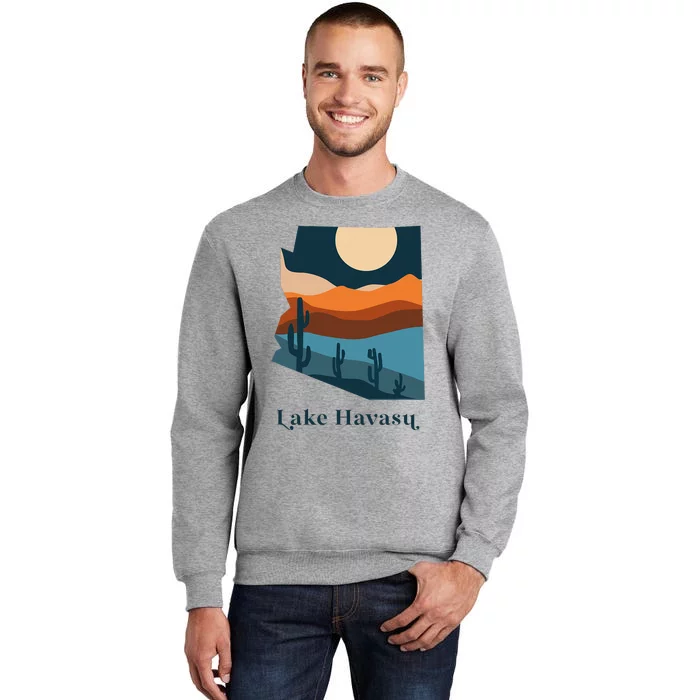 Lake Havasu Arizona Desert Style Boho AZ Landscape Tall Sweatshirt