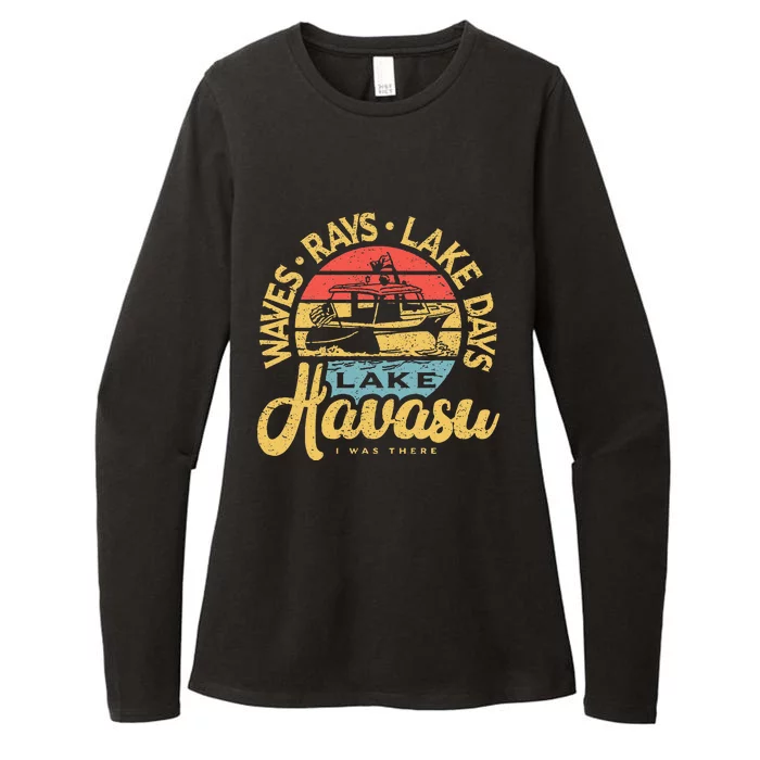 Lake Havasu Arizona Boat Sandbar Party Summer Vacation Womens CVC Long Sleeve Shirt