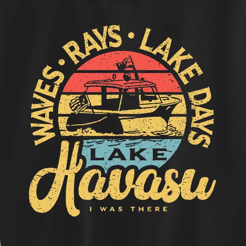 Lake Havasu Arizona Boat Sandbar Party Summer Vacation Kids Sweatshirt