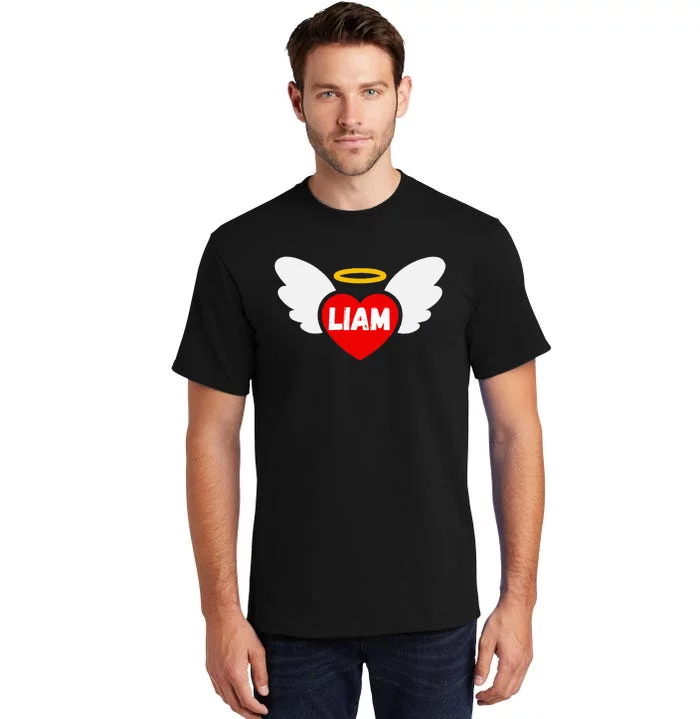 Liam Heart Angel Wings Love Tall T-Shirt