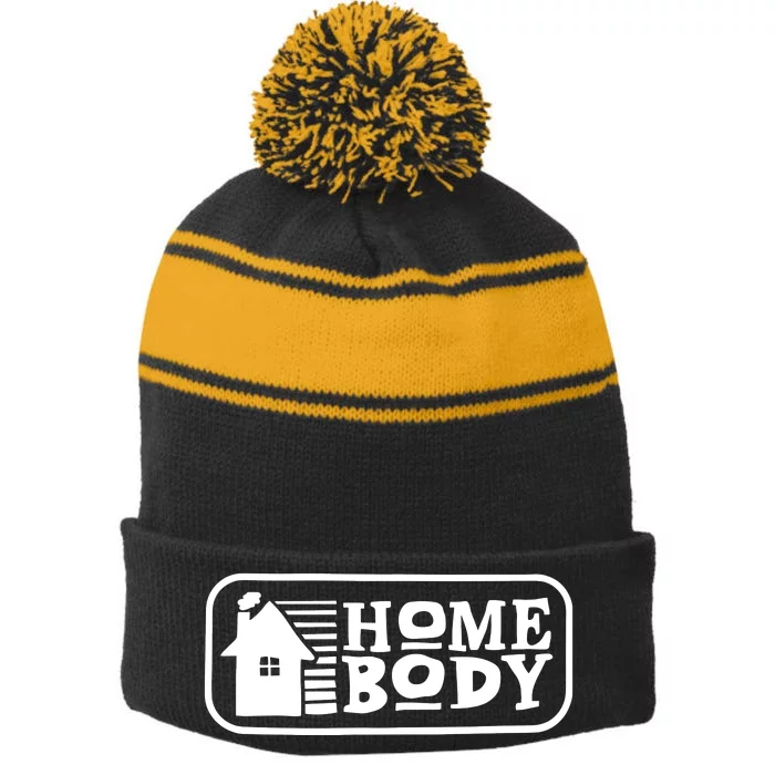 Lilybchapman Home Body Stripe Pom Pom Beanie