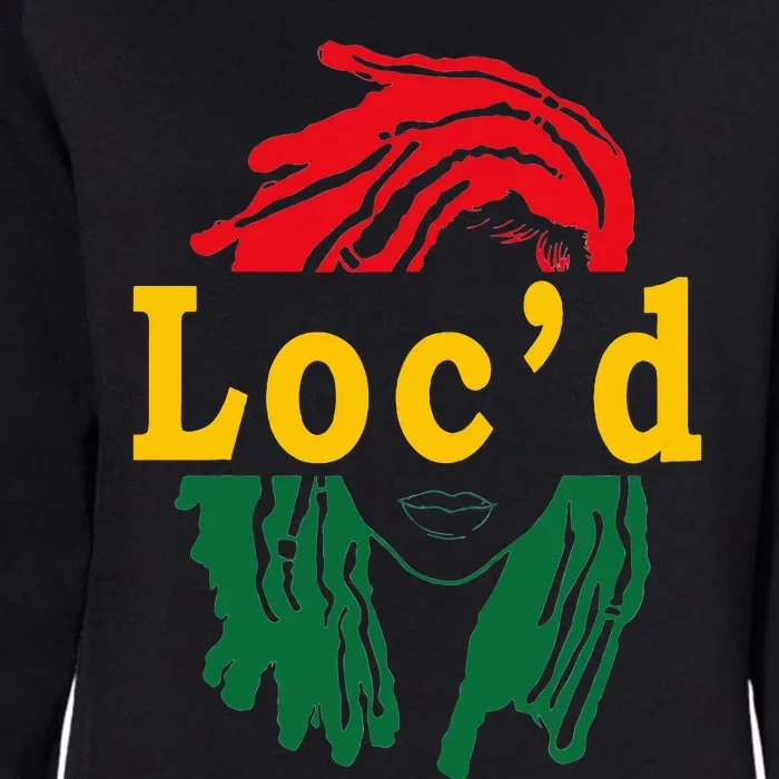 LocD Hair Black Woman Melanin Girl Juneteenth Womens California Wash Sweatshirt