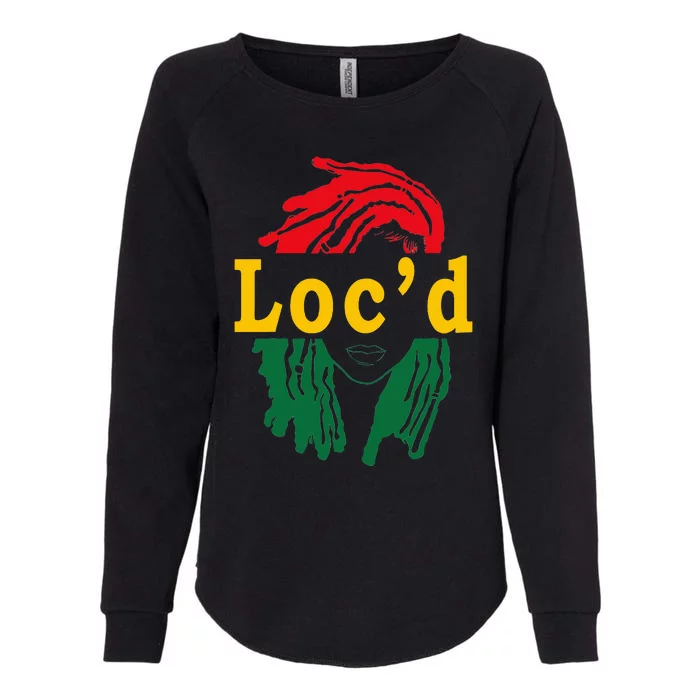 LocD Hair Black Woman Melanin Girl Juneteenth Womens California Wash Sweatshirt