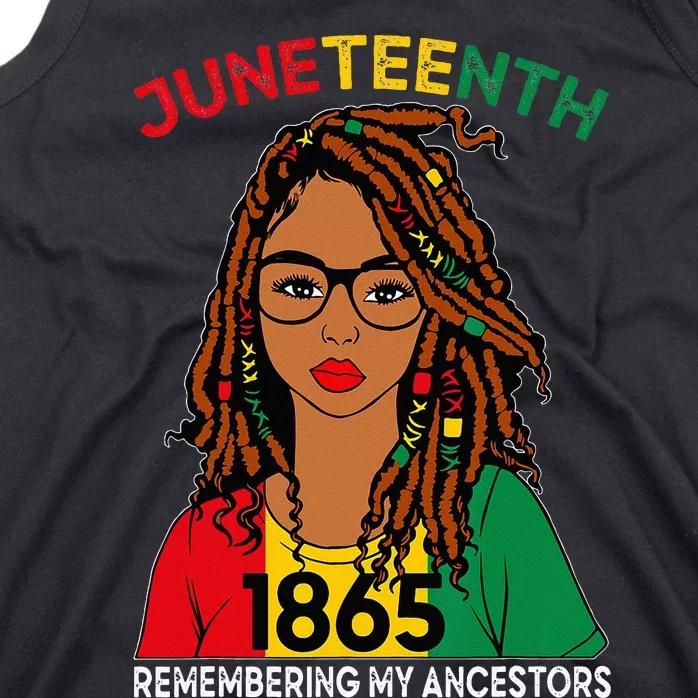 Locd Hair Black Remebering My Ancestors Juneteenth Tank Top