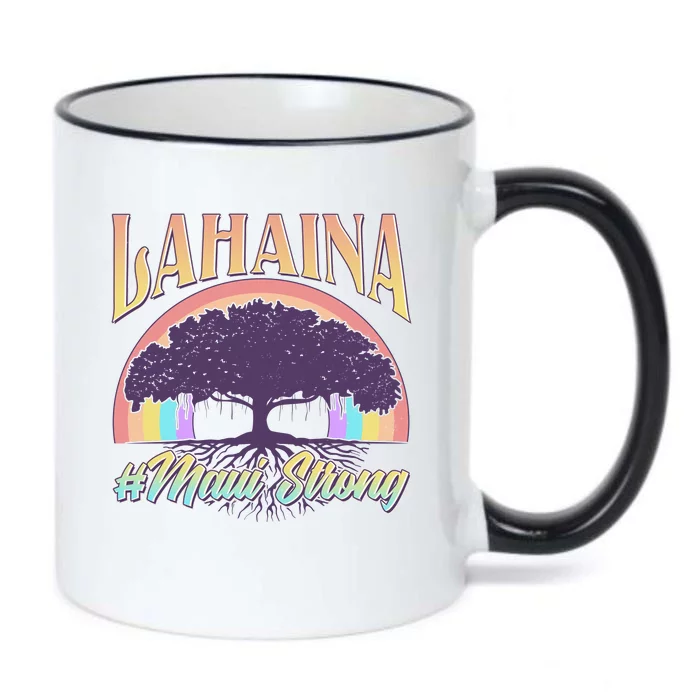 Lahaina Hawaii Banyan Tree #Maui Strong Black Color Changing Mug