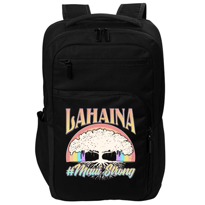 Lahaina Hawaii Banyan Tree #Maui Strong Impact Tech Backpack