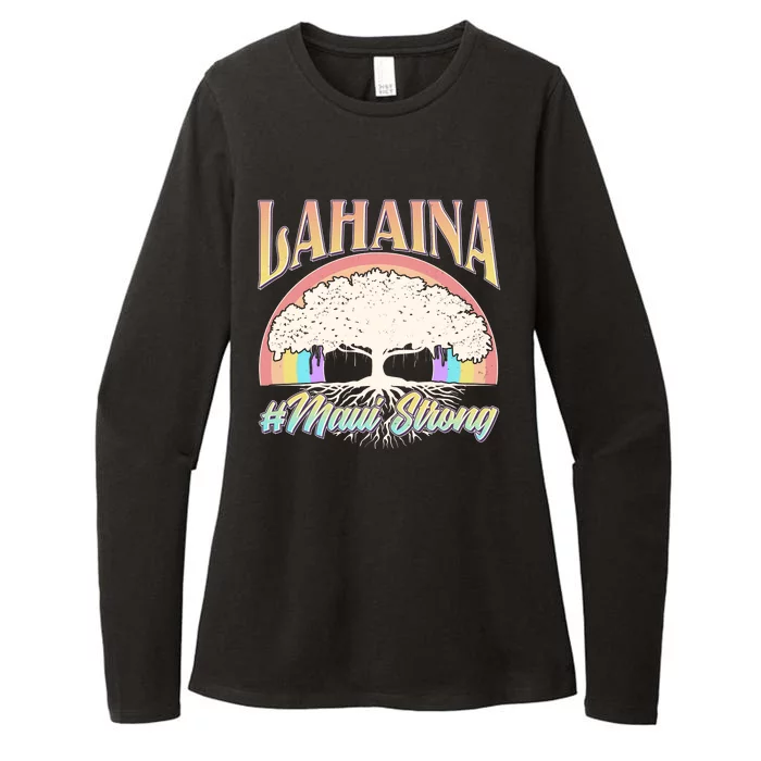 Lahaina Hawaii Banyan Tree #Maui Strong Womens CVC Long Sleeve Shirt