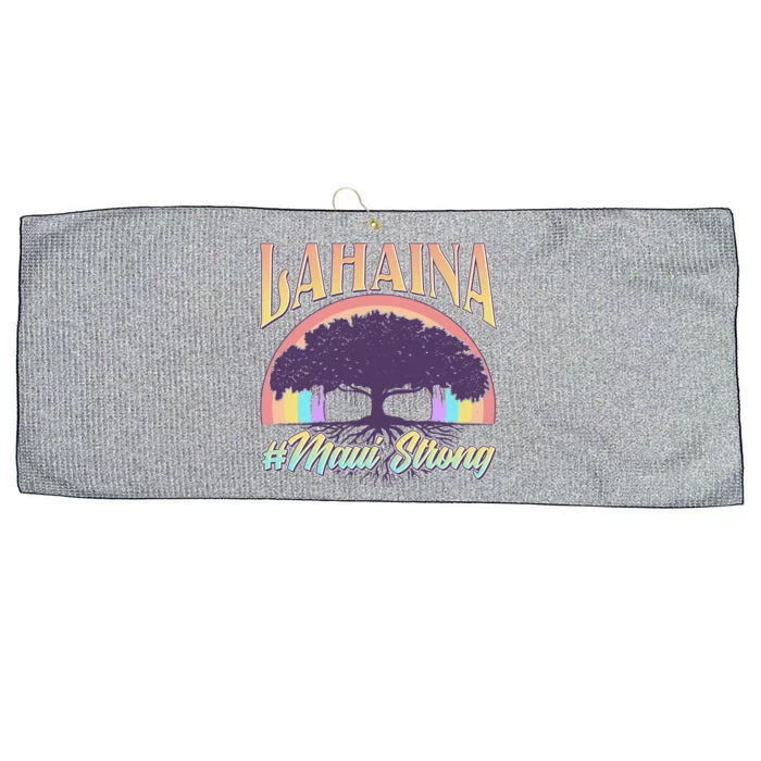 Lahaina Hawaii Banyan Tree #Maui Strong Large Microfiber Waffle Golf Towel