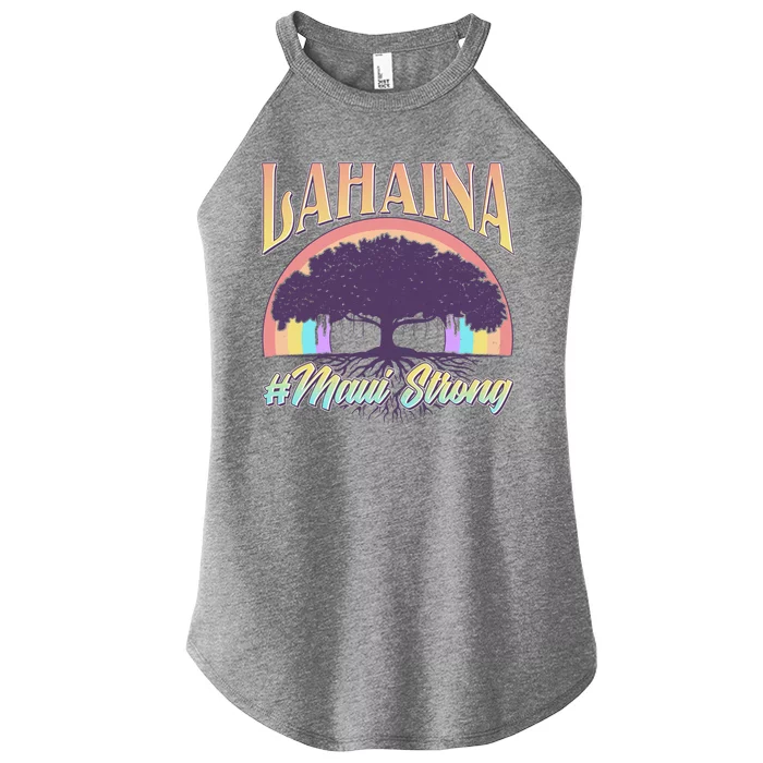 Lahaina Hawaii Banyan Tree #Maui Strong Women’s Perfect Tri Rocker Tank