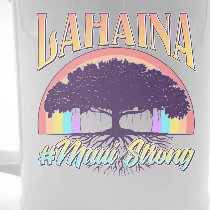 Lahaina Hawaii Banyan Tree #Maui Strong Front & Back Beer Stein