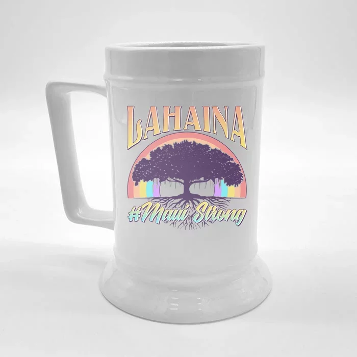 Lahaina Hawaii Banyan Tree #Maui Strong Front & Back Beer Stein