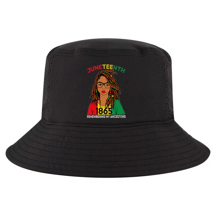 Loc'd Hair Black Wo Remebering My Ancestors Juneteenth Cool Comfort Performance Bucket Hat