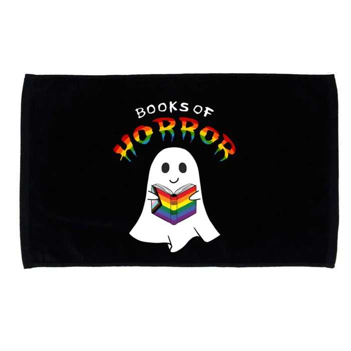 Lgbt Horror Books Cute Ghost Lgbt Pride Month Microfiber Hand Towel