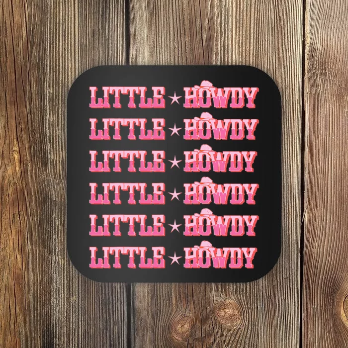 LIttle Howdy Big Fam Vintage Rodeo Rush Day Reveal Coaster