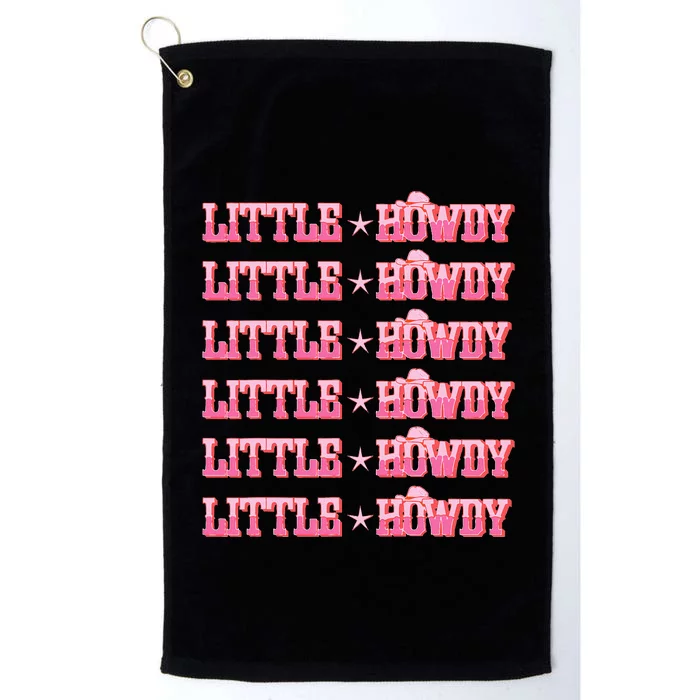 LIttle Howdy Big Fam Vintage Rodeo Rush Day Reveal Platinum Collection Golf Towel