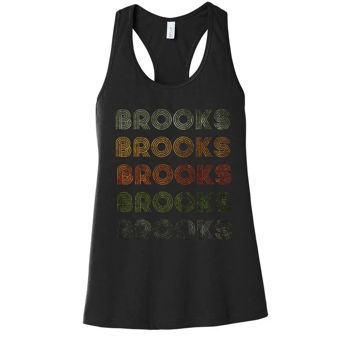 Love Heart Brooks Grungevintage Style Black Brooks Women's Racerback Tank