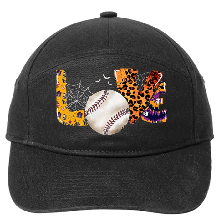 Leopard Halloween Baseball Tie Dye for Baseball Fans 7-Panel Snapback Hat