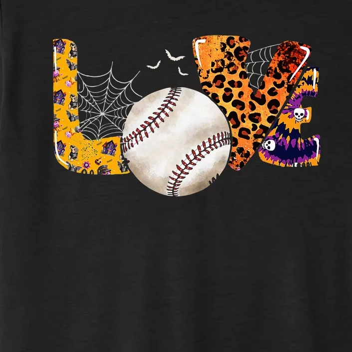 Leopard Halloween Baseball Tie Dye for Baseball Fans ChromaSoft Performance T-Shirt