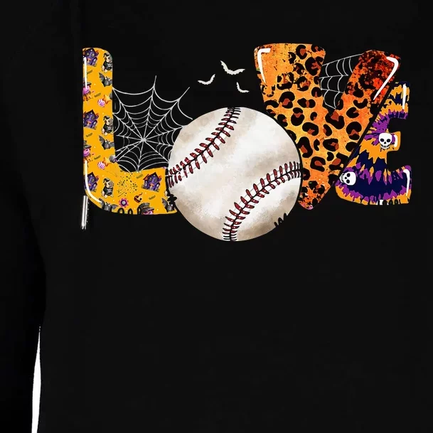 Leopard Halloween Baseball Tie Dye for Baseball Fans Womens Funnel Neck Pullover Hood