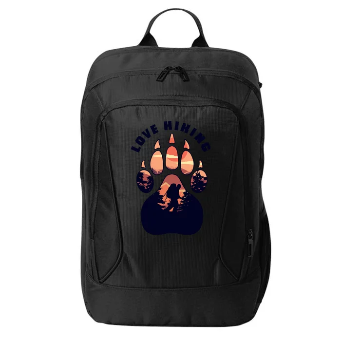 Love Hiking Bear Paw City Backpack