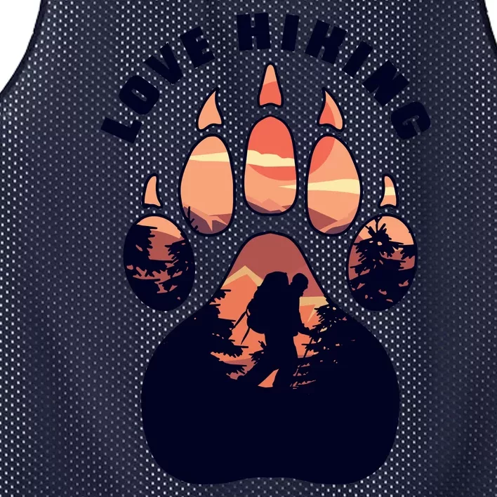 Love Hiking Bear Paw Mesh Reversible Basketball Jersey Tank