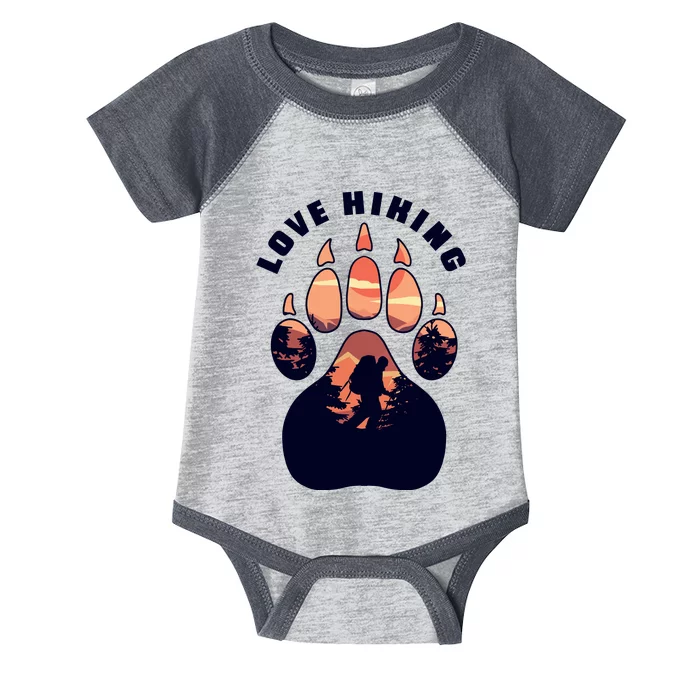 Love Hiking Bear Paw Infant Baby Jersey Bodysuit