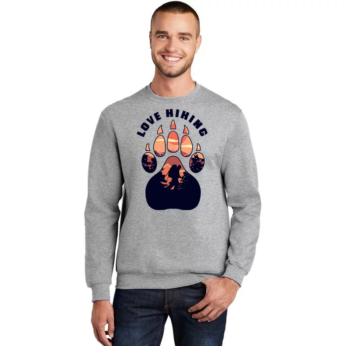 Love Hiking Bear Paw Sweatshirt