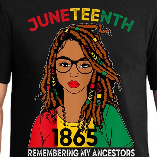 Locd Hair Black Women Remebering My Ancestors Juneteenth Pajama Set