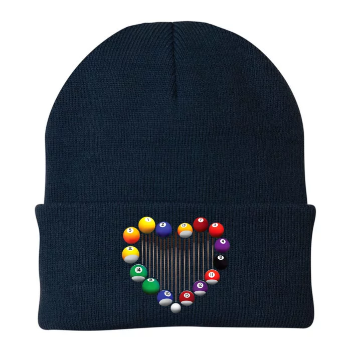 Lover Heart Billiard Pool Billiard Ball Billiard Player Gift Ideas For Fan Knit Cap Winter Beanie