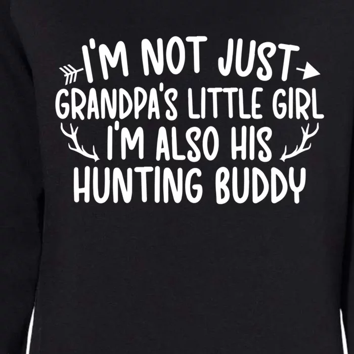 Little Hunting Buddy Granddaughter Hunting Buddies Cute Gift Womens California Wash Sweatshirt