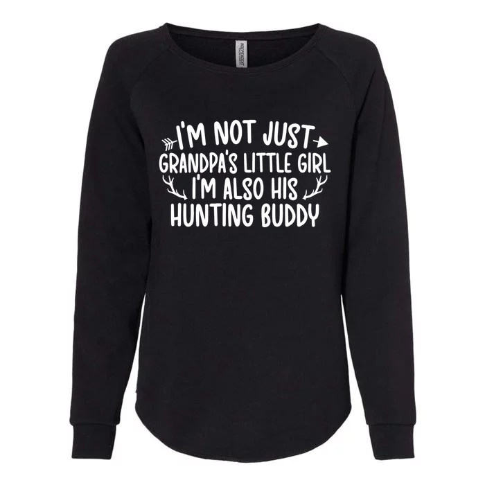 Little Hunting Buddy Granddaughter Hunting Buddies Cute Gift Womens California Wash Sweatshirt