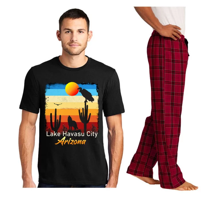 Lake Havasu City Arizona Vintage Coyote Sunset Az Desert Pajama Set